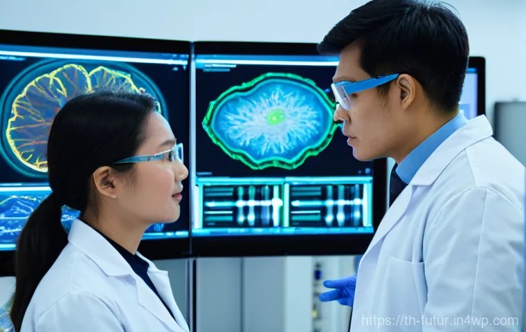 바이오테크와 데이터 분석의 융합 사례 - **Prompt: Advanced Smart Agriculture for Sustainable Food**
    A wide shot of a futuristic indoor v...